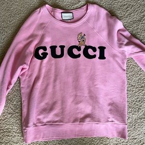 GUCCI PIG EMBROIDERED CREWNECK